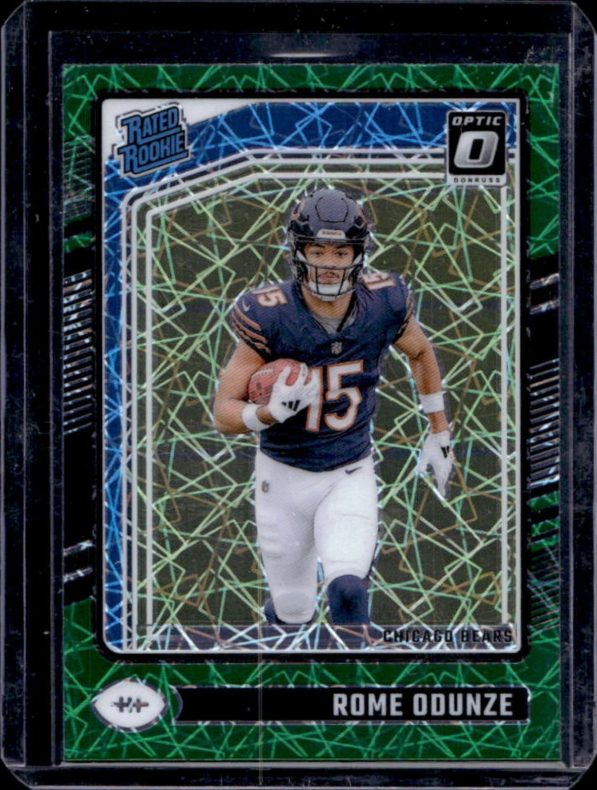 2024 Donruss Optic Rome Odunze Green Velocity Rated #286 Bears