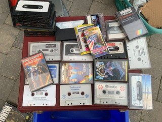 20 Job Lot of Games for Sinclair ZX Spectrum in a cassette storage case Lt2