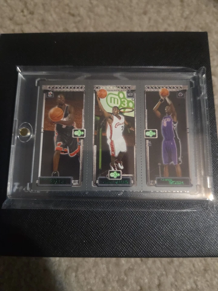 2003-04 Topps Rookie Matrix LeBron James, Dwyane Wade, Chris Bosh 114-111-115 radiocontrol Foto 2 de 4