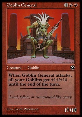 Goblin General - Heavy Play MTG Portal Second Age