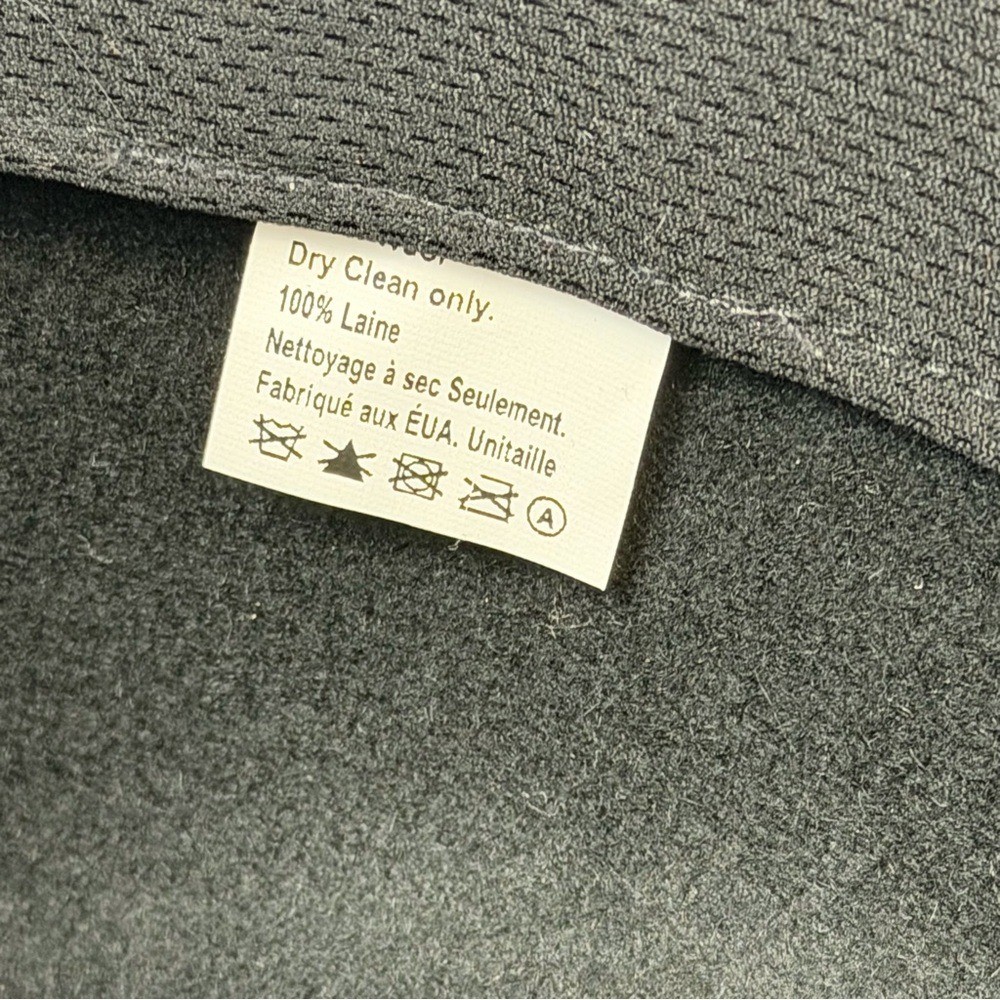 Yellow 108 Luke Fedora Black Wool Felt Hat Size Large Made  display picture 1