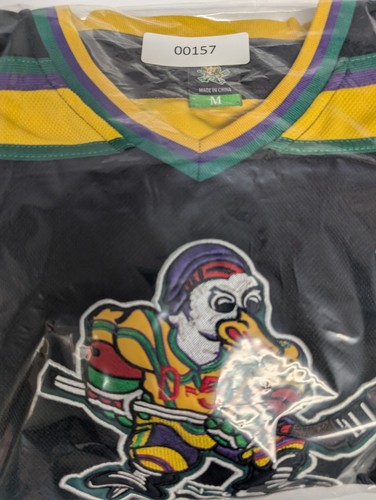 Mighty Ducks Movie Jersey Adam Banks Multi Color Size M Child Size/ Kids - Picture 10 of 10
