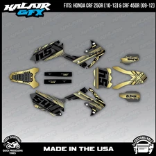 Kalair GFX Graphics Kit for CRF250R 2010-13 and CRF450R 2009-2012 Split - Gold