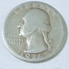 1936 WASHINGTON QUARTER - 90% SILVER - CIRCULATED COIN #5368