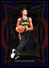 2024-25 Panini Select - Concourse Zaccharie Risacher #86 Blue (RC)