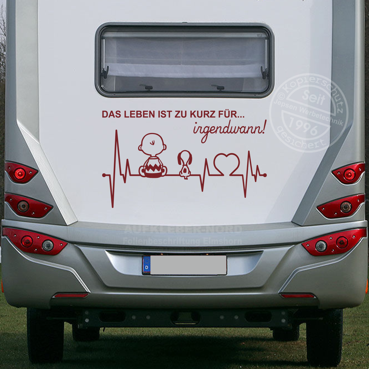 Battito Cardiaco Snoopy 120 Cm Ora Scritta B121 Adesivo Auto - Foto 5