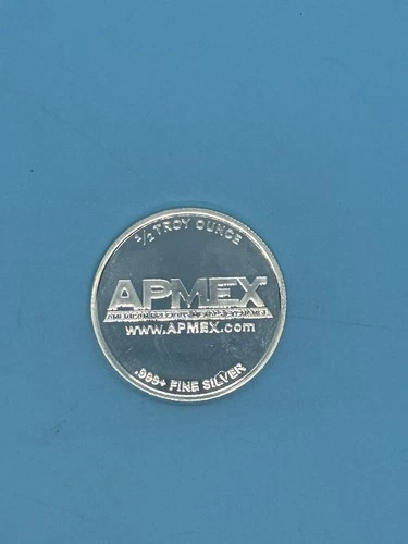 1/2 oz .999 Silver APMEX Round Bullion Coin