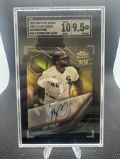 Topps 2023 Chrome Black Luis Robert #CBA-LR Gold Refractor Auto /50 SGC 9.5