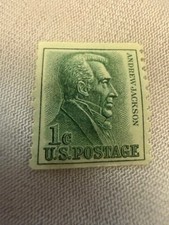 1963 1 cent Andrew Jackson Stamp in brand new condition never used