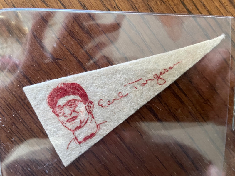VINTAGE Earl Torgeson American Nut and Chocolate Mini Pennant 1950