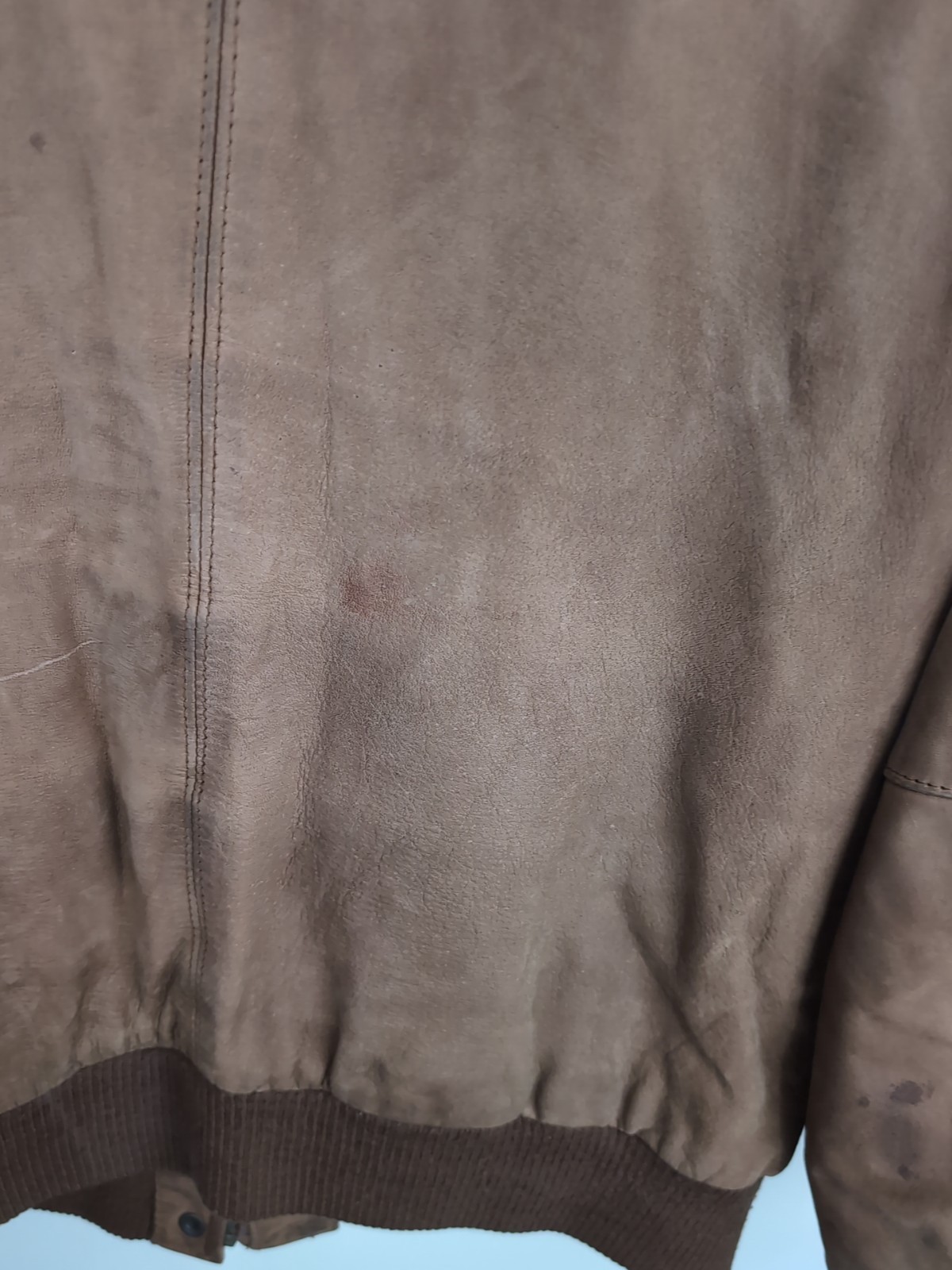 John Weitz Leather Brown Jacket Medium - image 7