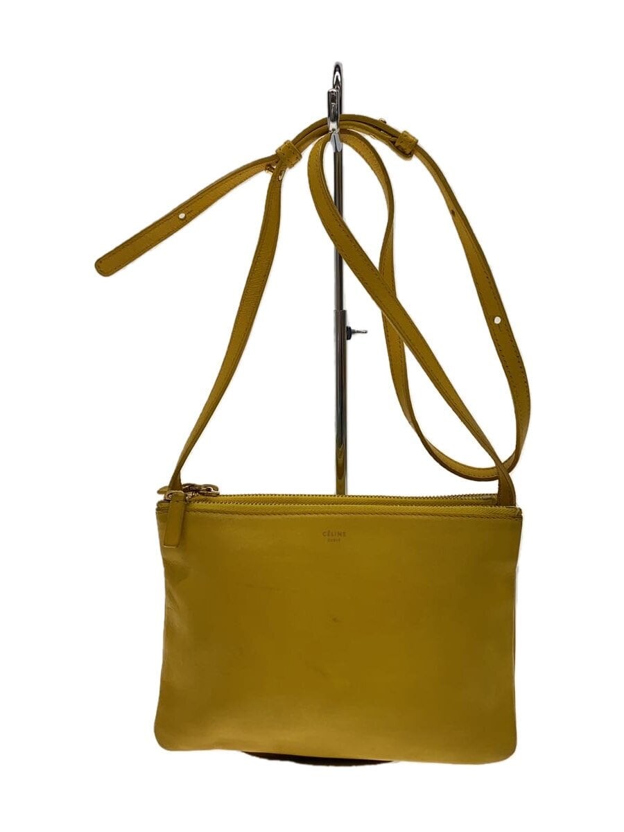 CELINE Yellow Leather Shoulder Bag for Women  