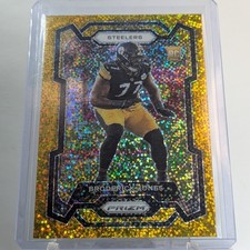 2023 Panini Prizm - Rookies Broderick Jones #385 Gold Sparkle Prizm /24 (RC)