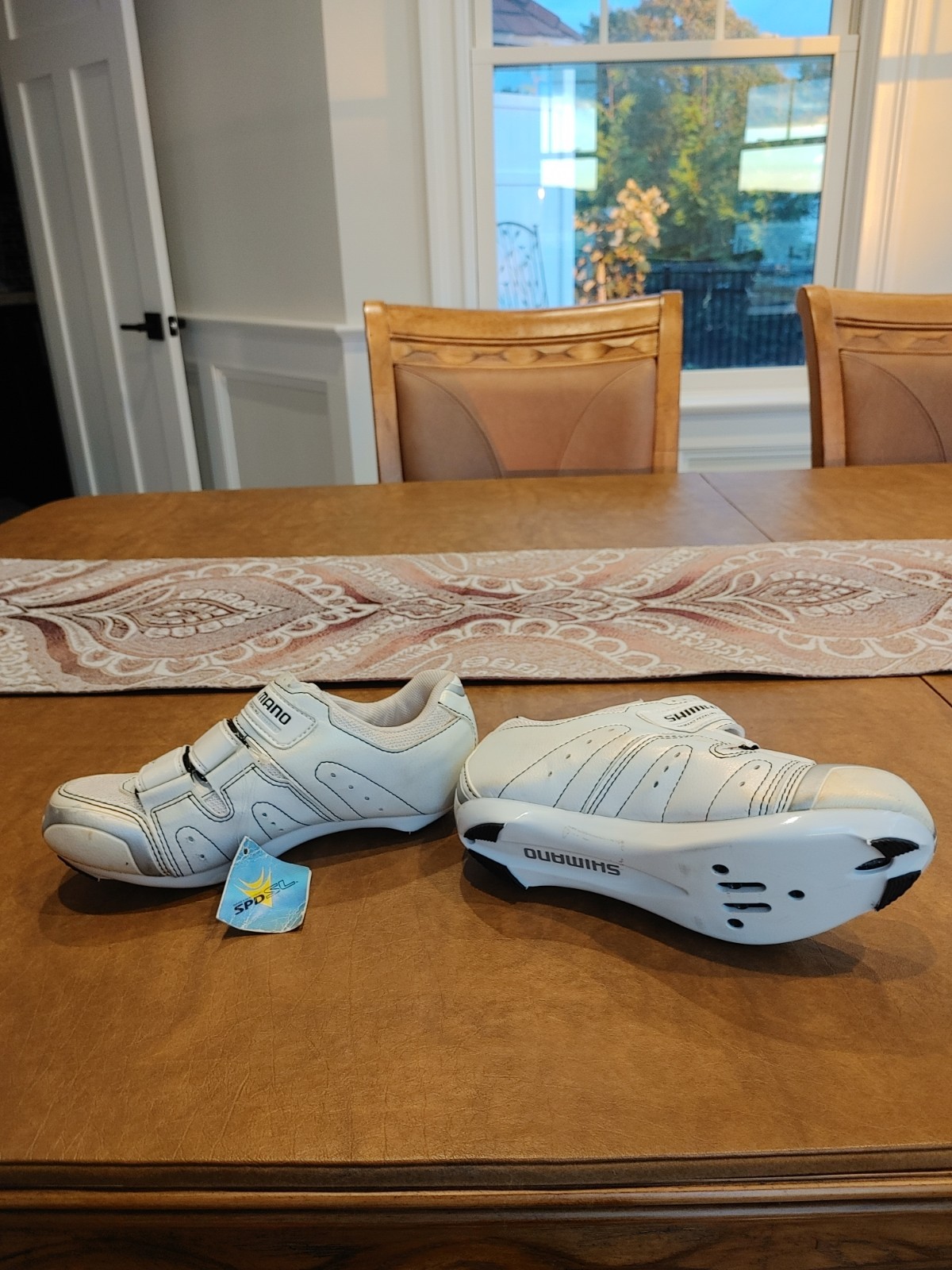 Zapatos de ciclismo de carretera Shimano SPD SL SH-WR40 para mujer talla eu 36 EE. UU. 5,1, UE 36 blancos