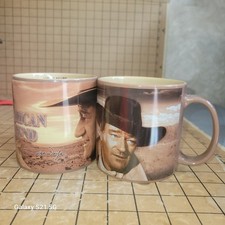 Set Of 2 Vintage John Wayne American Legend  "Courage"  20 oz Mug FAST SHIPPING