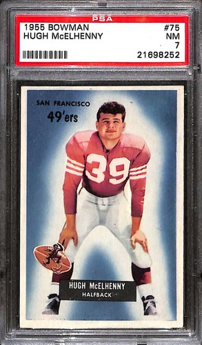 Hugh McElhenny #75 1955 Bowman card