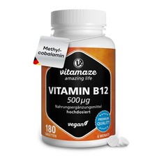 Vitamaze Vitamin B12 hochdosiert und vegan, 4...