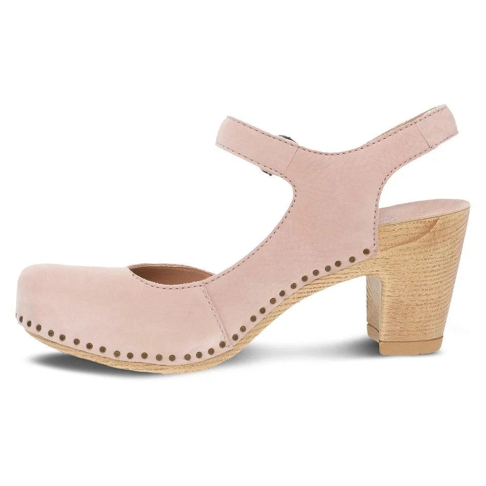 Dansko Women's Taytum Blush Milled Nubuck Heels Shoes EU 41 US 10.5-11 NEW