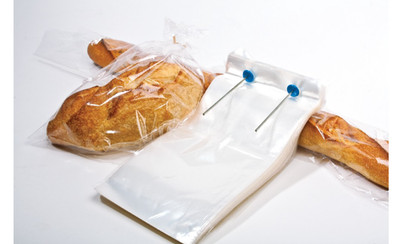 500 Microperforated Bread Bags 8.5'' x 16'' w/ Lip   Clear Bakery Bags Poly