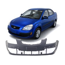 Bumper Cover For 2006-2009 Kia Rio Rio5 W Fog Light Holes Ex Lx Sx Front