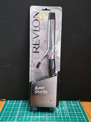New VTG Revlon JUST CURLS Styling Iron RV008C Curling Iron 1'' FULL CURLS & WAVES