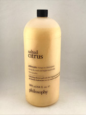Philosophy Salted Citrus Hydrating Shower Gel 64oz SEALED 0.80 per gallon