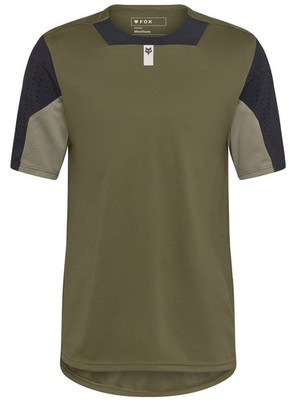 Fox Racing Defend Mens SS MTB Mountain Bike Jersey Olive Green