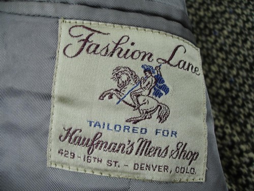 Men's S M 38R 40R Vtg 1940's Black Gray Heavy Tweed Hacking Suit Jacket Blazer - Picture 18 of 19