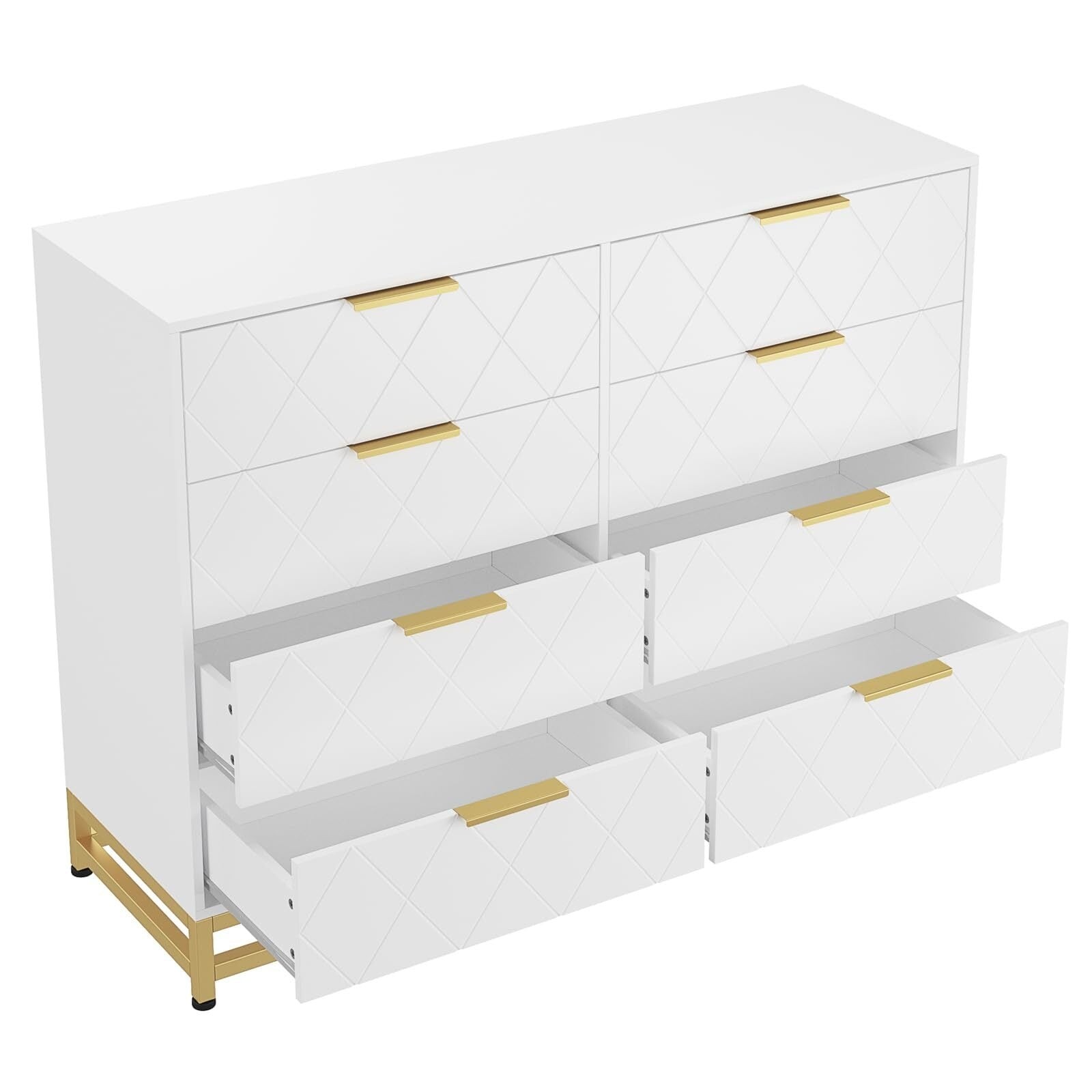 8 Drawer Dresser for Bedroom with Deep Drawers