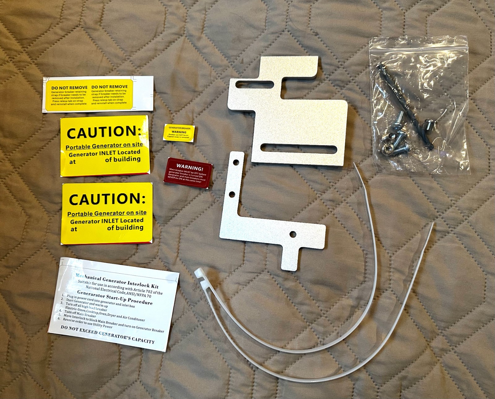 Generator Interlock Kit for Cutler Hammer Generator Series EAT-PN200, New