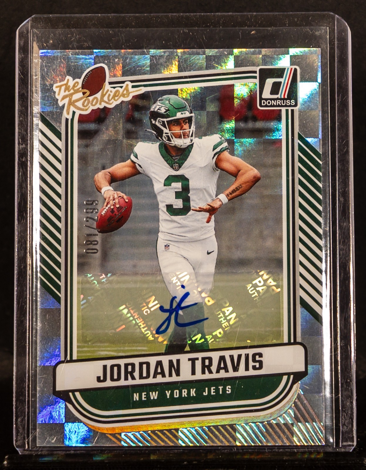 Jordan Travis 2024 Panini Donruss #TR-32 The Rookies Auto Rookie RC 81/299