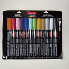 Premium Chisel Tip Oil-Based Paint Pens by Craft Smart 12ct Asstd Colors 621366