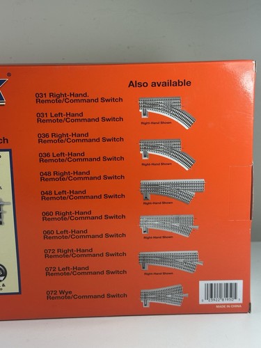 Lionel - O-72 FasTrack Remote Right-Hand Switch - 6-81950 New In Box - Picture 5 of 7