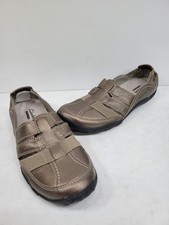 Title Clarks Collection Comfort Loafers Womens Size 8 Bronze Metallic Leather...
