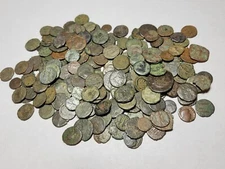 LOT OF 100 ANCIENT ROMAN & BYZANTINE BRONZE COINS - 1500+ YEARS FREE SHIPPING