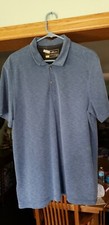 Mens Eddie Bauer Active Blue Short Sleeve Polo Size L