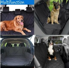 Waterproof Pet Seat Hammock Protector Cover for Car - Black
