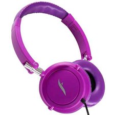 Frisby FHP-910 Portable Compact On-Ear Stereo Headphones w/ In-Line Microphone