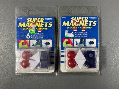 LOT OF 2 - Master Magnetics The Magnet Source Powerful Super Magnets - 07507
