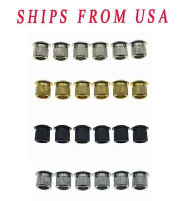Premium Brass Vintage Guitar Tuner Bushings 1/4'' Vintage Tuning Pegs Ferrules