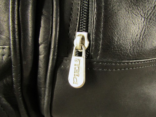 Piel Leather 24In Duffel with Pockets, Black, One Size - Picture 6 of 6