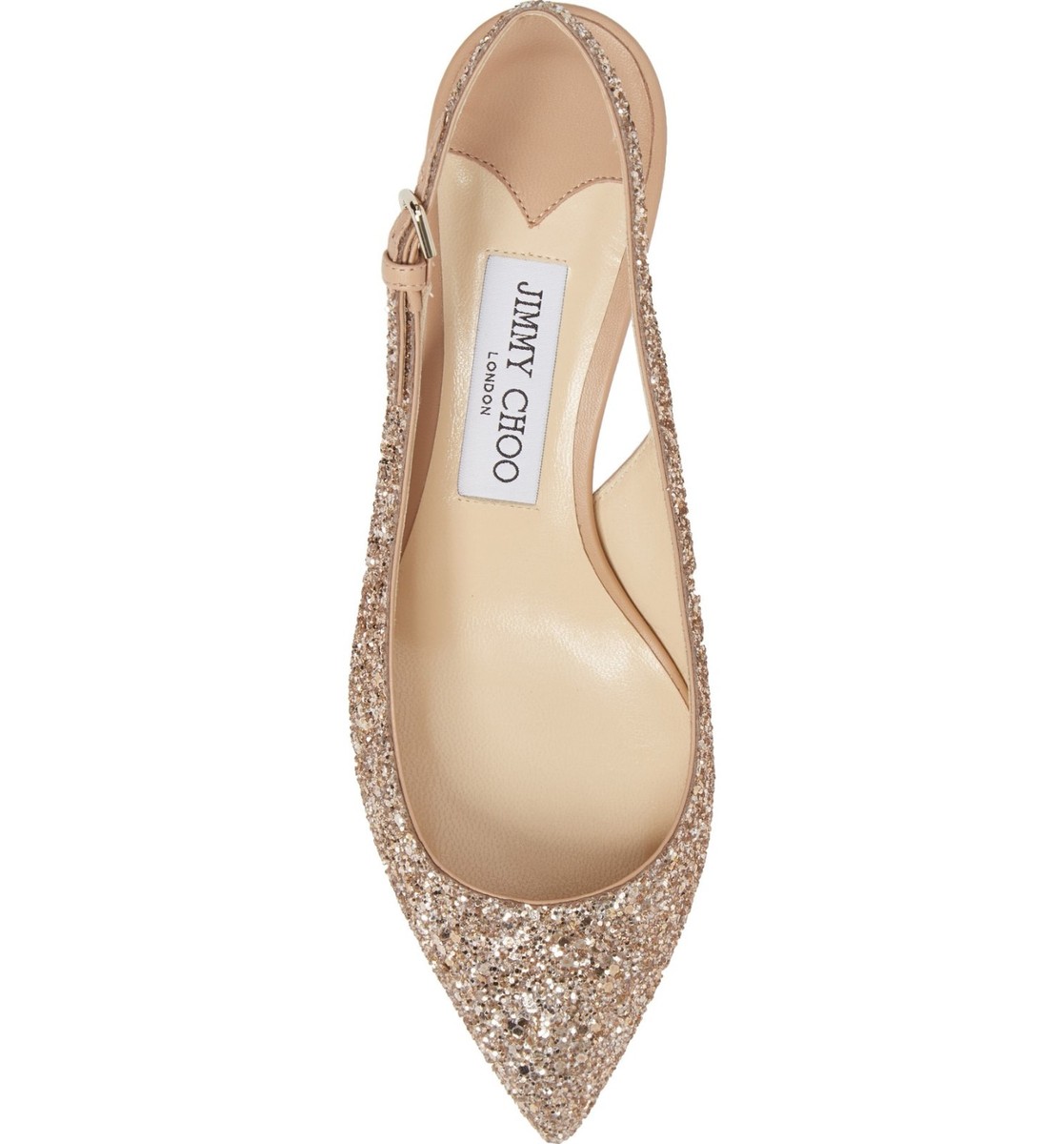 NIB NEW Jimmy Choo Gemma slingback pumps black suede ballet pink 