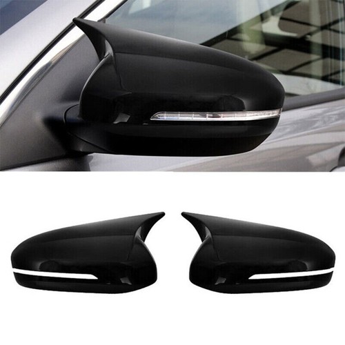 Conjuntos de tapa de cubierta de espejo retrovisor lateral OX negro brillante para Kia Optima K5 2011-2015 - Imagen 2 de 7