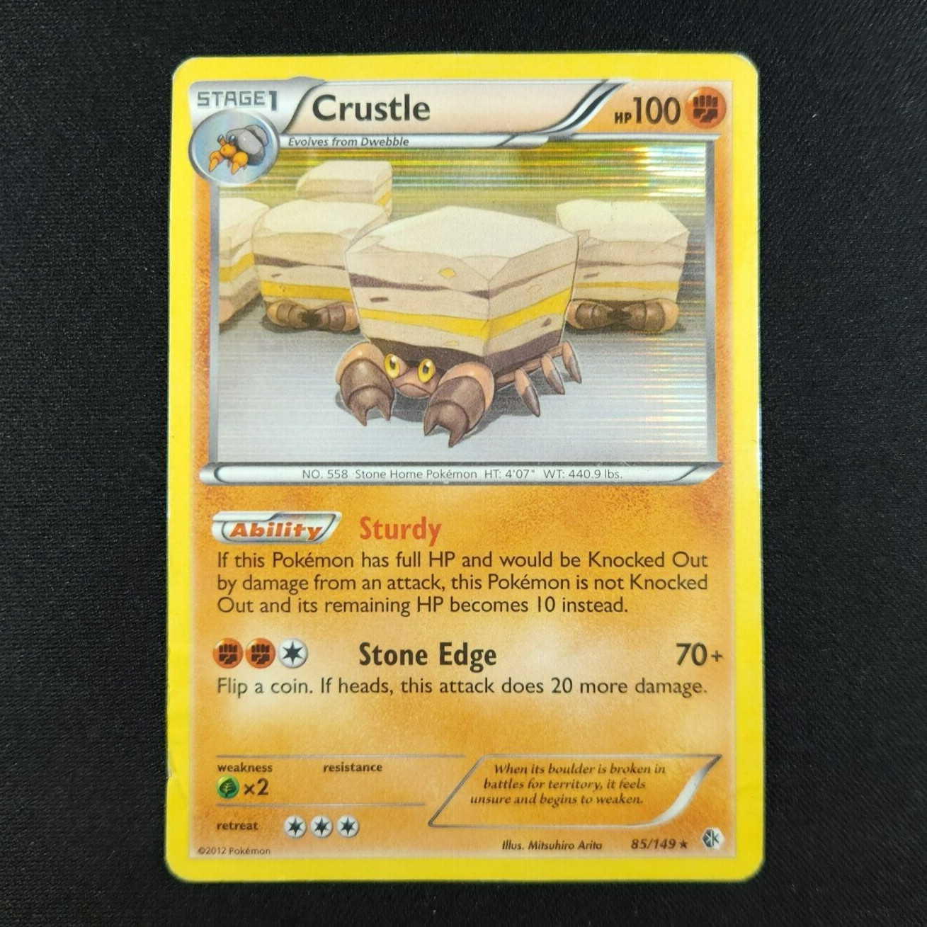 Crustle 85/149 - Boundaries Crossed - DMG - Pokémon Card