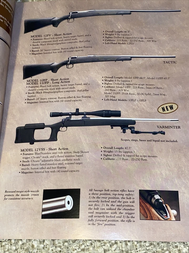 2000 Savage Arms Catalog Rifle Shotgun STRIKERS Accessories Advertising Firearms - Image 3 of 4