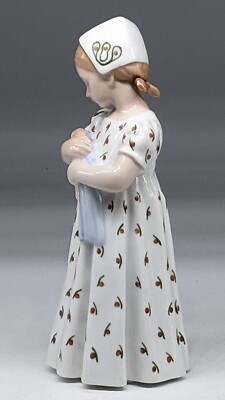 B&G Denmark Bing and Grondahl #1721 Porcelain Girl Mary W/ Doll