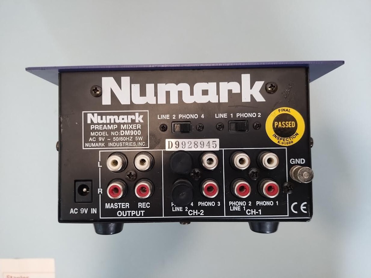 Numark Blue Dog Pre Amp Mixer DM900 2 Channel Stereo | eBay