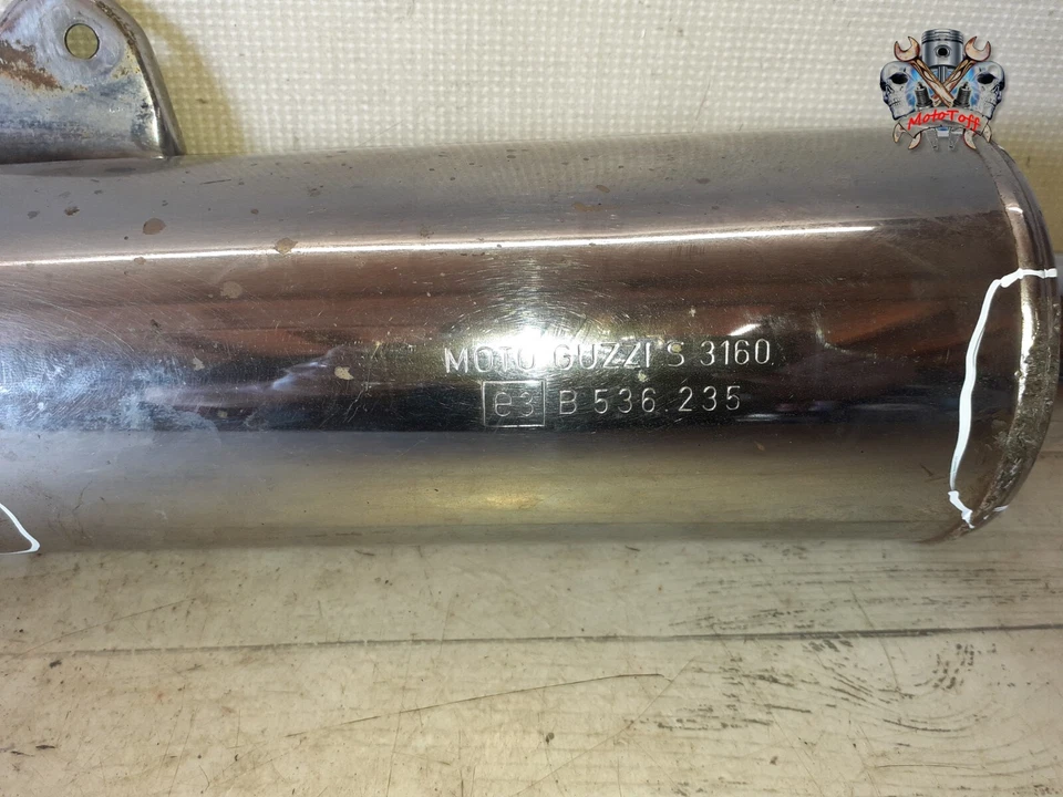 SILENCIEUX ECHAPPEMENT GAUCHE GUZZI 750 NEVADA DE 2000 à 2004 - REF : 125 - Photo 3/4
