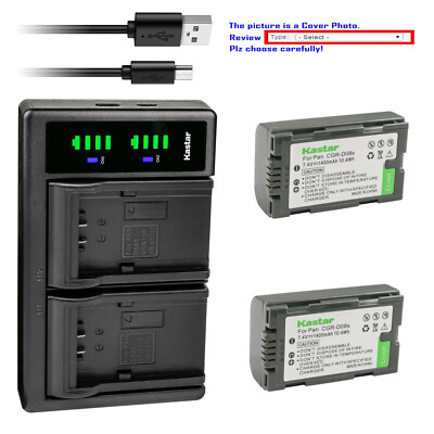 Kastar Battery LTD2 USB Charger for Hitachi DZ-BP08 HITACHI DZ-MV208E DZ-MV100