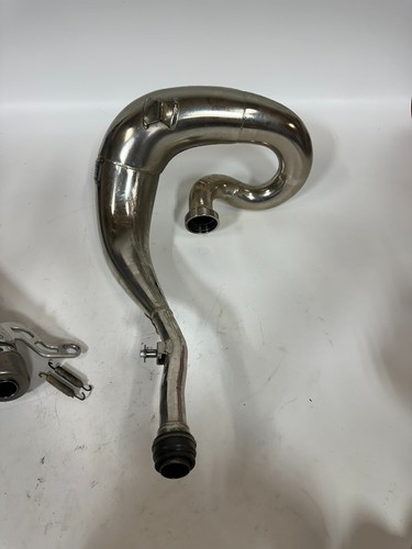 2002 YZ250 Pro Circuit Ti-2 Shorty Carbon Fiber Titanium & Platinum Pipe SET - Picture 11 of 16